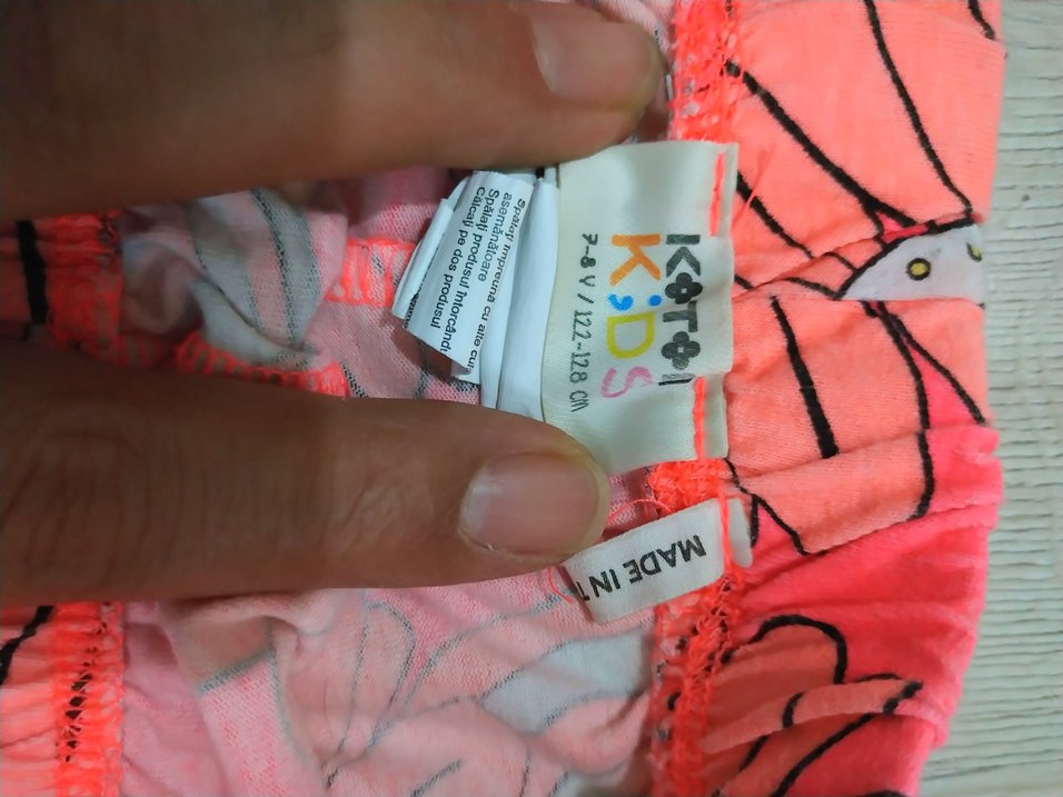 Pembe Çiçek Desenli Bohem Mini Şort - Görsel 2