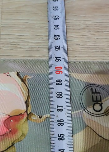 QEF Gri Pileli Vintage Kadın Eşarp - Görsel 3