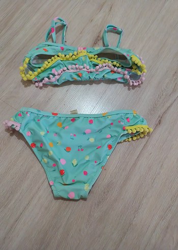 Renkli Bohem Kız Çocuk Bikini Takımı - Görsel 2