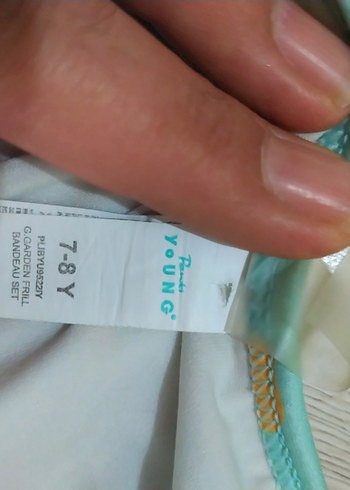 Renkli Bohem Kız Çocuk Bikini Takımı - Görsel 3