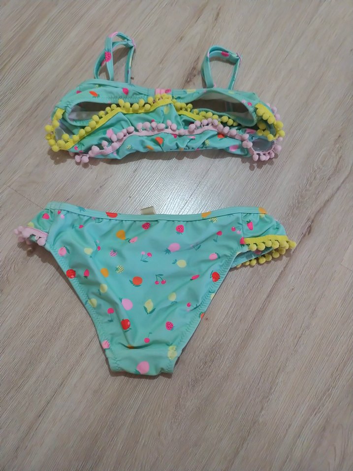 Renkli Bohem Kız Çocuk Bikini Takımı - Görsel 2