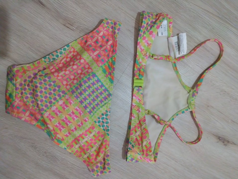 Renkli Bohem Desenli Mini Bikini - Görsel 3