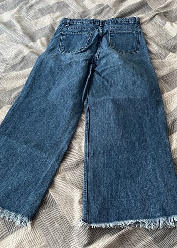 Diğer Kadın Geniş Kesim Midi Kot Pantolon