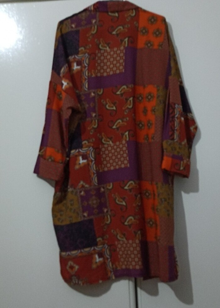 Hellie kadın oversize tunik/gömlek - Görsel 2