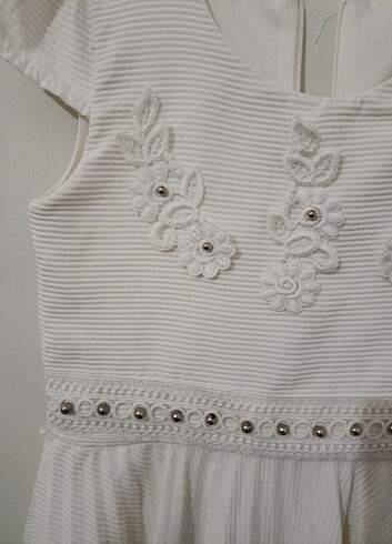 Kız çocuk beyaz elbise - Görsel 9