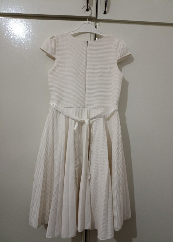 Kız çocuk beyaz elbise - Görsel 4