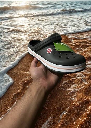 Crocs haki bayan Terlik Velcro Bantlı