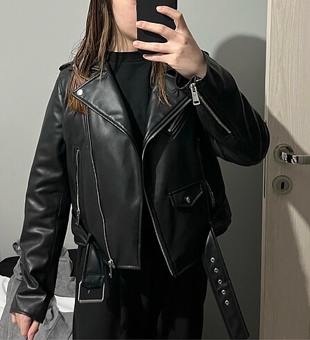 m Beden zara deri ceket