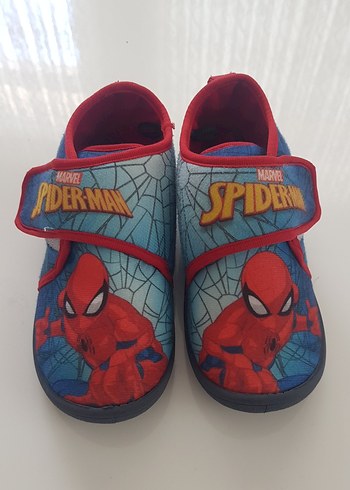 Erkek Çocuk Renkli Spiderman Kaydırmaz panduf