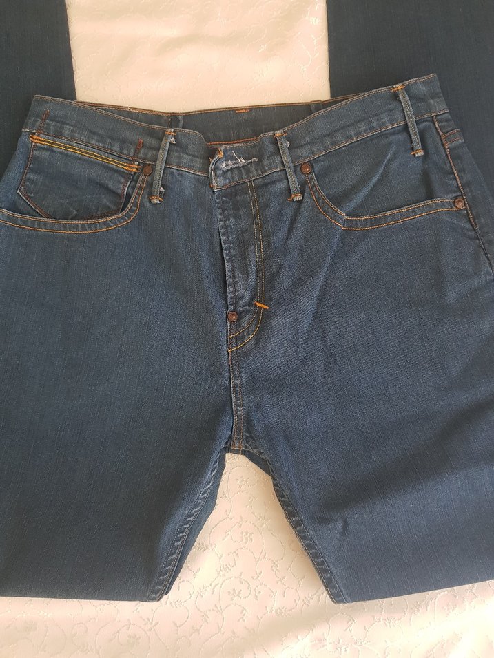 Erkek Lacivert Regular Fit Denim Jean - Görsel 2