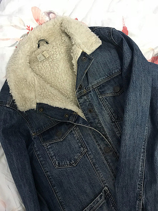 m Beden lacivert Renk Topshop yünlü kot ceket