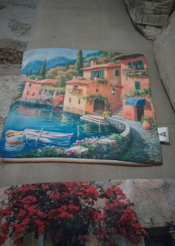 Bohem Tarzda Baskılı Çok Renkli Kırlent Kılıfı - Görsel 3