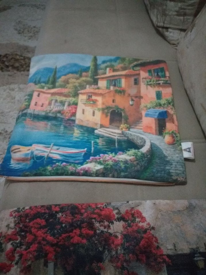 Bohem Tarzda Baskılı Çok Renkli Kırlent Kılıfı - Görsel 3