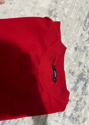 Kadın Kırmızı Salaş Sweatshirt - Görsel 3