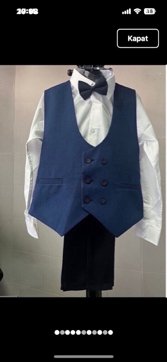 Çocuk yelekli takım 10 yaş takım sıfırdır - Görsel 3