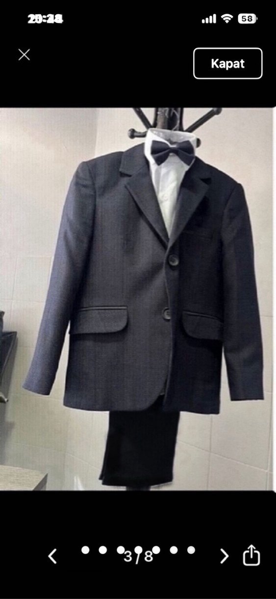 Çocuk takım elbise 9 yaş takım sıfırdır - Görsel 4