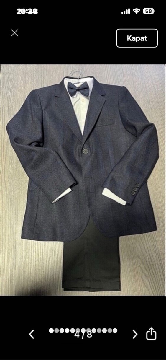 Çocuk takım elbise 9 yaş takım sıfırdır - Görsel 2