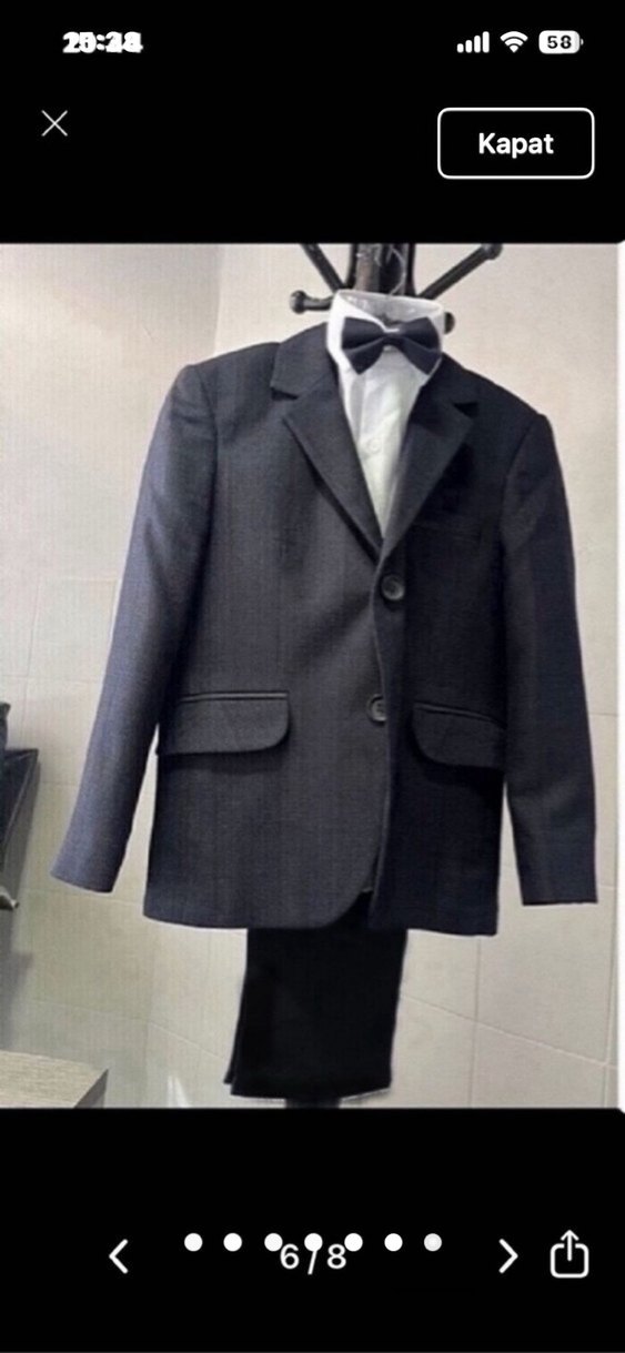 Çocuk takım elbise 9 yaş takım sıfırdır - Görsel 3