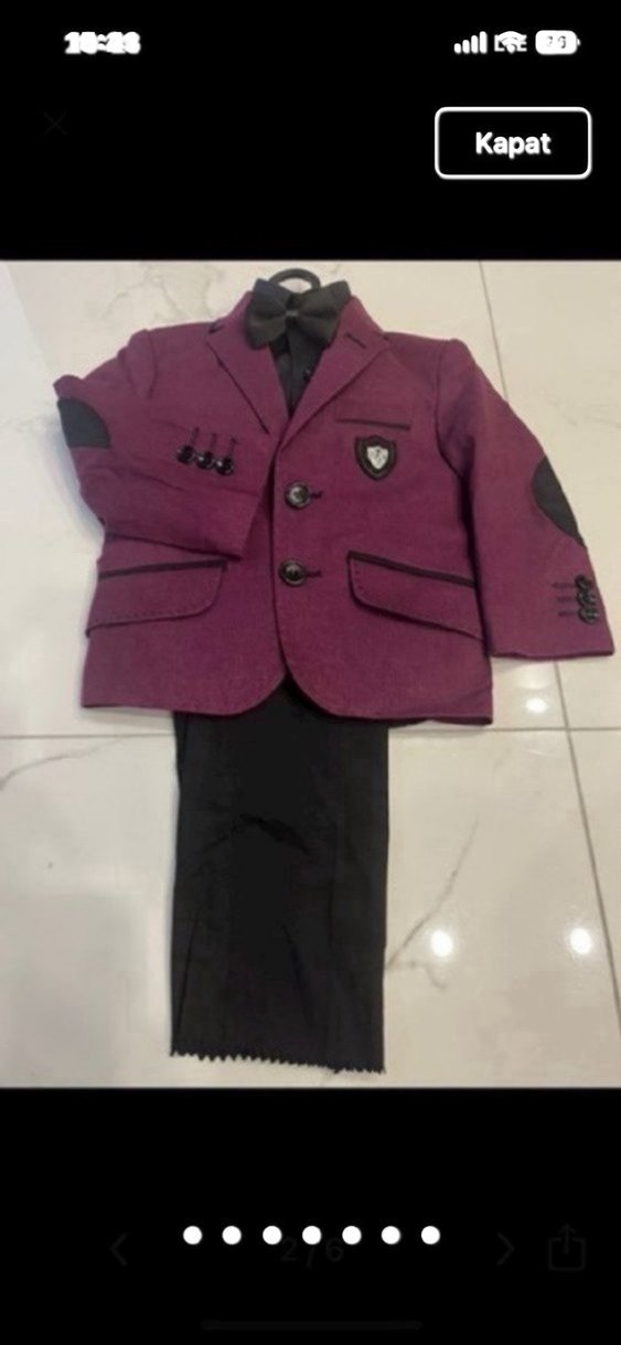 Çocuk takım elbise 2 yaş takım sıfırdır - Görsel 4