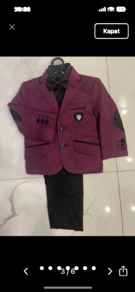 Çocuk takım elbise 2 yaş takım sıfırdır - Görsel 2