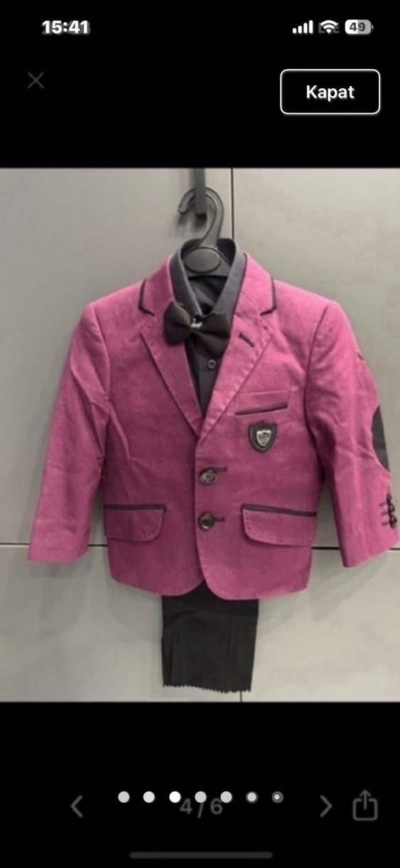 Çocuk takım elbise 2 yaş takım sıfırdır - Görsel 5