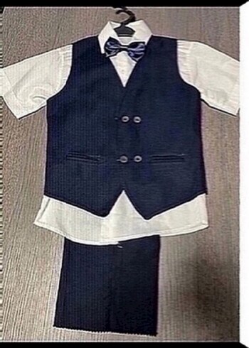 Çocuk takım elbise 7 yaş takım sıfırdır - Görsel 5