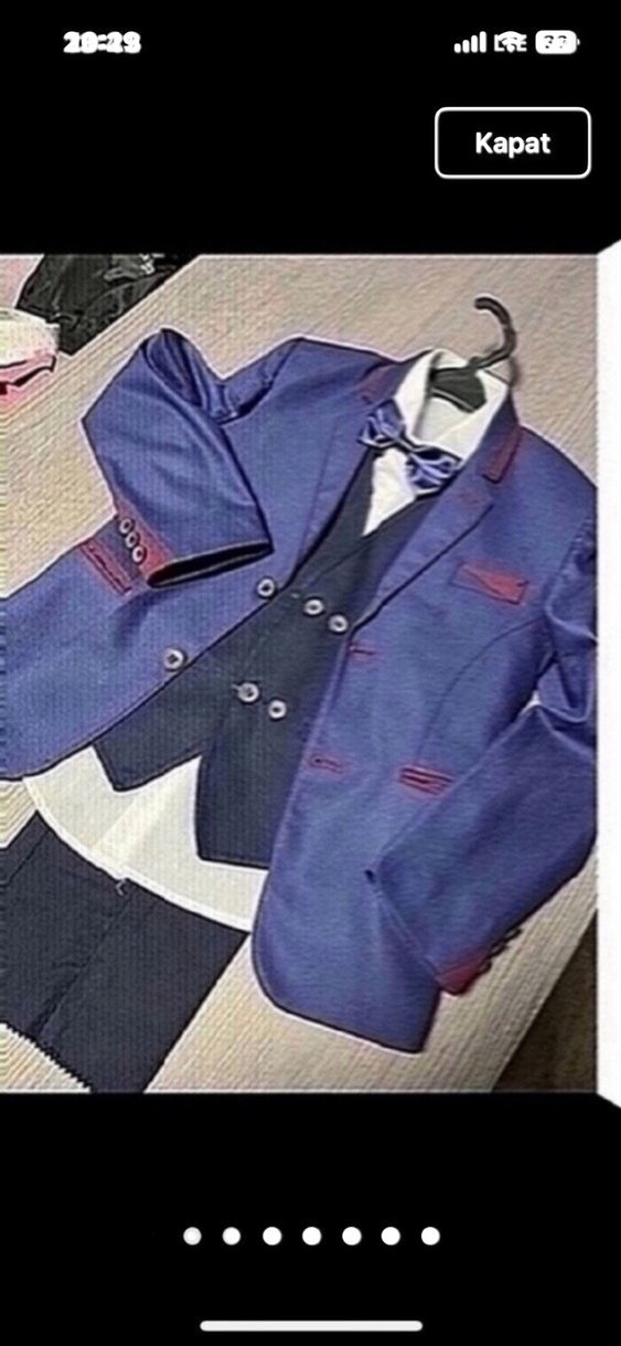 Çocuk takım elbise 7 yaş takım sıfırdır - Görsel 4