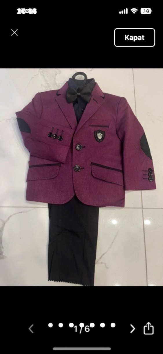 Çocuk takım elbise 2 takım sıfırdır - Görsel 5