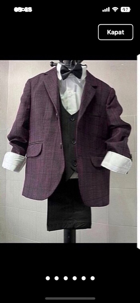 Çocuk takım elbise 6 yaş takım sıfırdır - Görsel 5