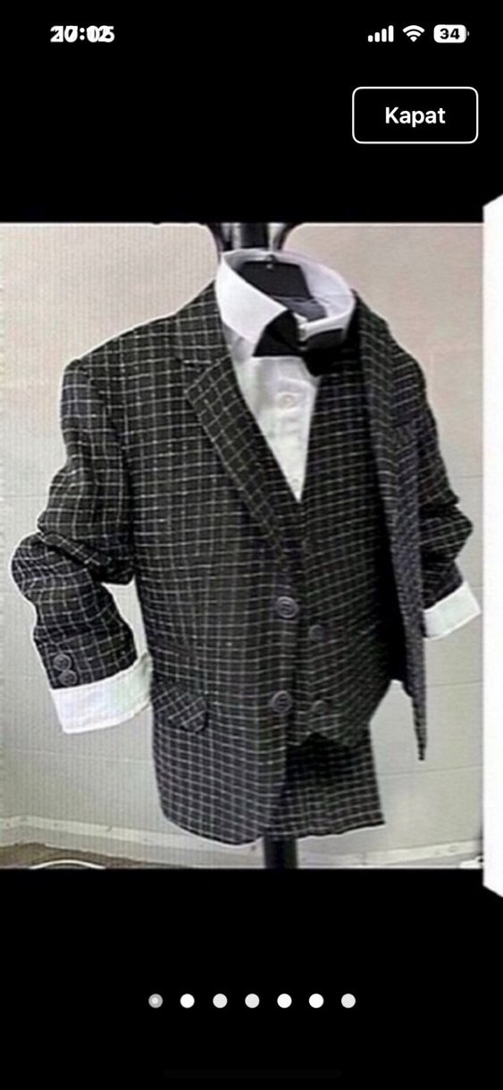 Çocuk takım elbise 7 yaş takım sıfırdır - Görsel 5
