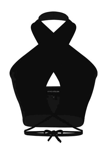 Diğer Siyah Lina Crop Top