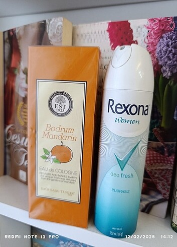 Beden Eyüp Sabri Tuncer bodrum mandalinalı parfüm kolonya ve rexona de