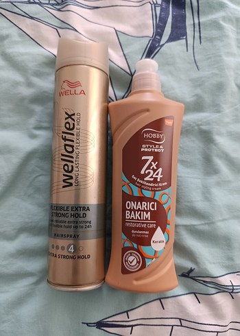 Hobby Onarıcı Bakım Kremi ve Wella Sprey - Görsel 2