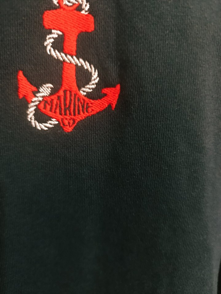 Nakış Detaylı Kapüşonlu Fermuarlı Kalın mont hırka - Görsel 5