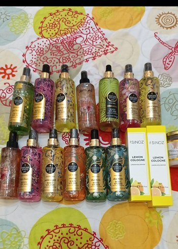 1 adet body splash parfüm ve Kolonya