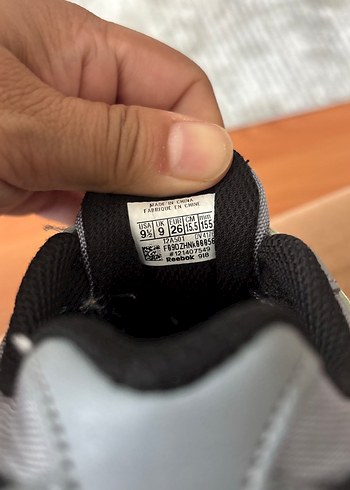26 Beden Gri Erkek Çocuk Spor Ayakkabı Velcro