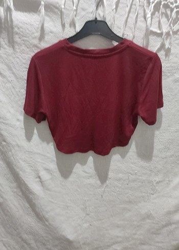 m Beden bordo Renk kadın bordo crop