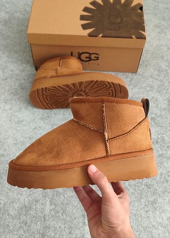 Ugg UGG Taba Süet Kadın Dolgu Topuk Bot