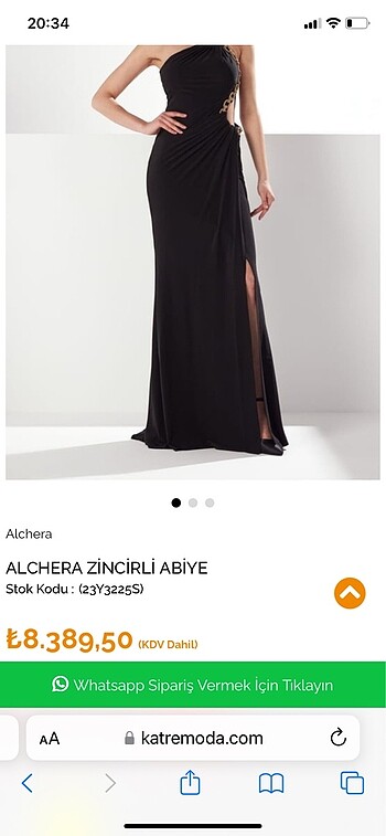 36 Beden siyah Renk Elbise
