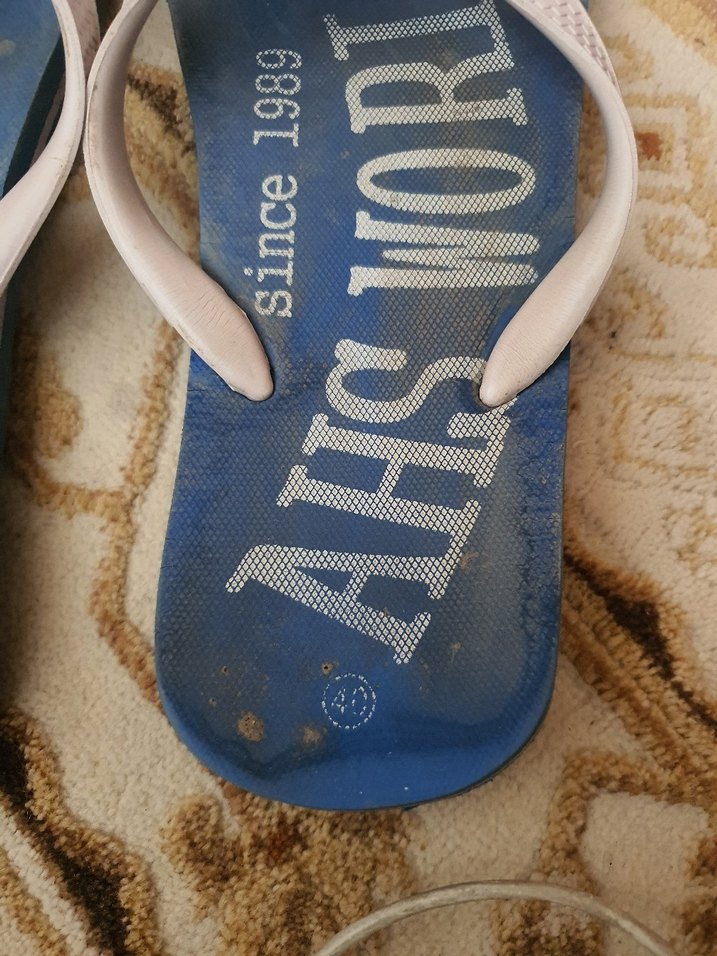 Mavi Bağcıklı Bohem erkek Terlikleri - Görsel 2