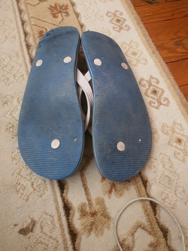 Mavi Bağcıklı Bohem erkek Terlikleri - Görsel 5