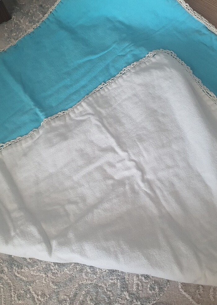 Çift taraflı pamuk bebek battaniyesi  - Görsel 3