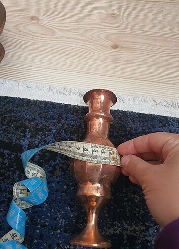 Bakır şamdan ve şekerlik  - Görsel 13