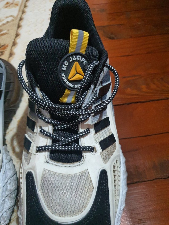 Beyaz Gri Erkek Yılan Desenli Spor Ayakkabı 42 numara - Görsel 4