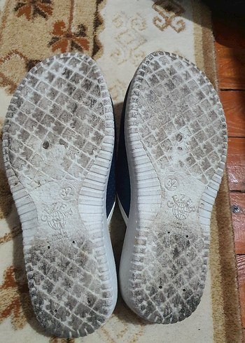 Mavi çocuk Dolgu Topuk Terlikler Velcro 32 numara - Görsel 4