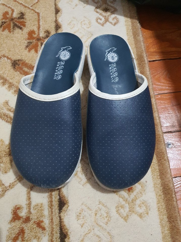 Mavi çocuk Dolgu Topuk Terlikler Velcro 32 numara - Görsel 2