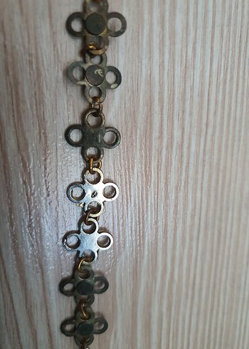 Altın Renkli Boncuklu Kadın Kolye - Görsel 9