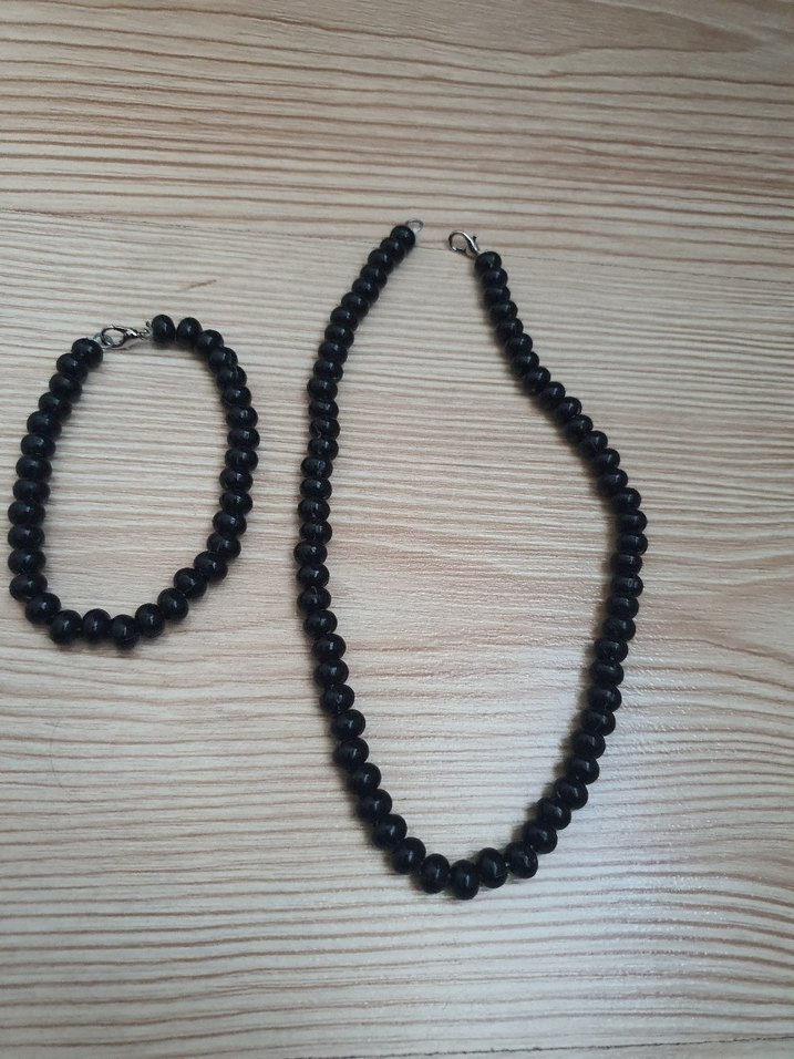 Altın Renkli Boncuklu Kadın Kolye - Görsel 5