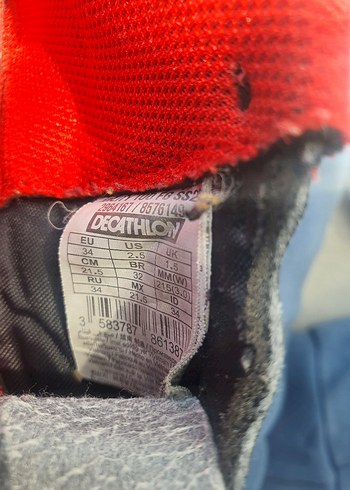 Siyah çocuk  Futbol Ayakkabısı Velcro Kapatmalı 34 numara - Görsel 6