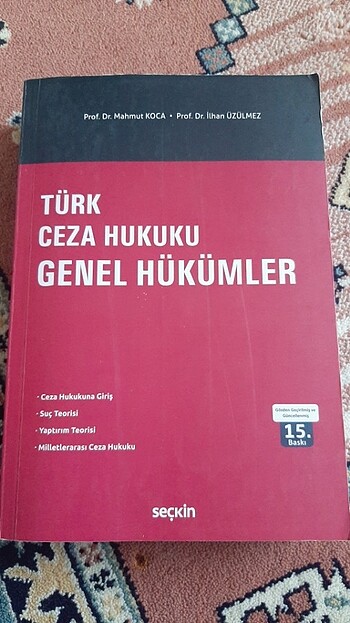 Ceza hukuku genel hükümler Mahmut koca